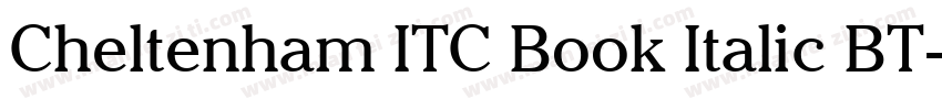 Cheltenham ITC Book Italic BT字体转换